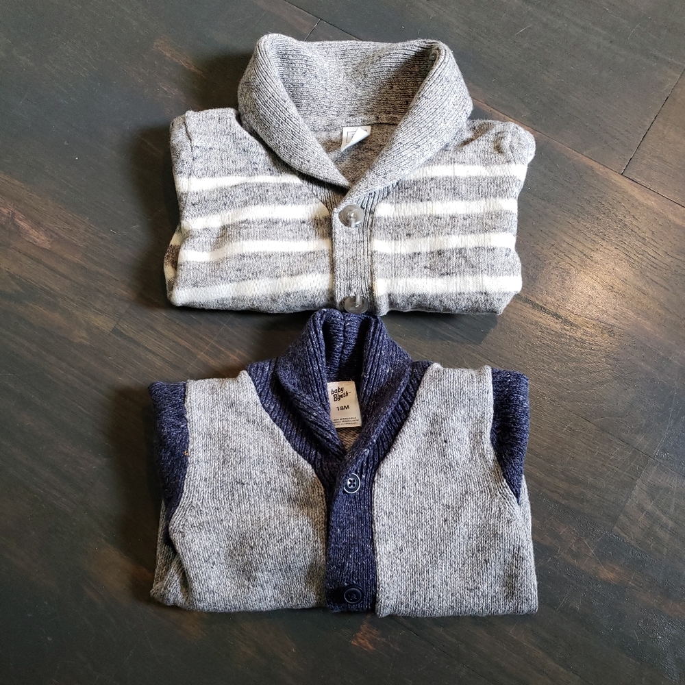Baby Boy Cowl Neck Sweaters - Size 18 mo.